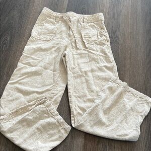 (17) H&M wide leg linen pants